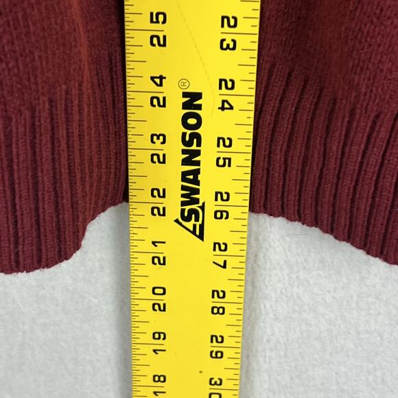 NFL Pro Line Phoenix Cardinals Sweater Men's X Large Wool Blend Burgundy & White - Picture 5 of 6